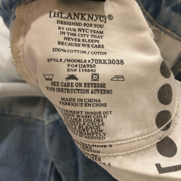 Blank NYC Women’s Baxter Color-Block Straight Leg Jeans Size 28 Style 70RK3038 - Picture 8 of 10